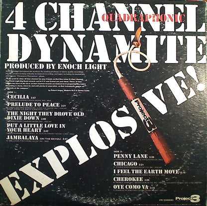 Enoch Light : 4 Channel (Quadraphonic) Dynamite Explosive! (LP,Album,Quadraphonic)
