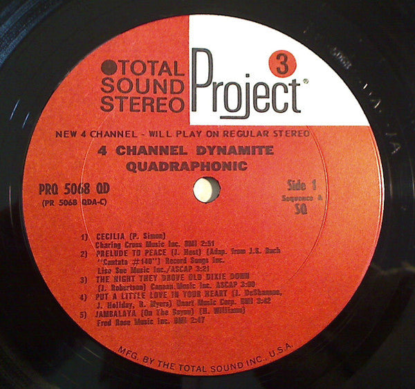 Enoch Light : 4 Channel (Quadraphonic) Dynamite Explosive! (LP,Album,Quadraphonic)
