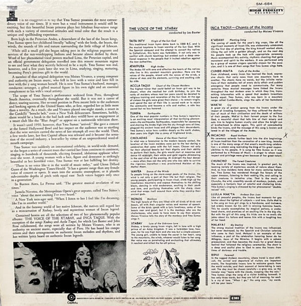 Yma Sumac : Voice Of The Xtabay (LP,Album,Compilation,Reissue,Mono)