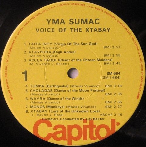 Yma Sumac : Voice Of The Xtabay (LP,Album,Compilation,Reissue,Mono)