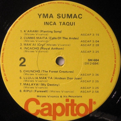 Yma Sumac : Voice Of The Xtabay (LP,Album,Compilation,Reissue,Mono)
