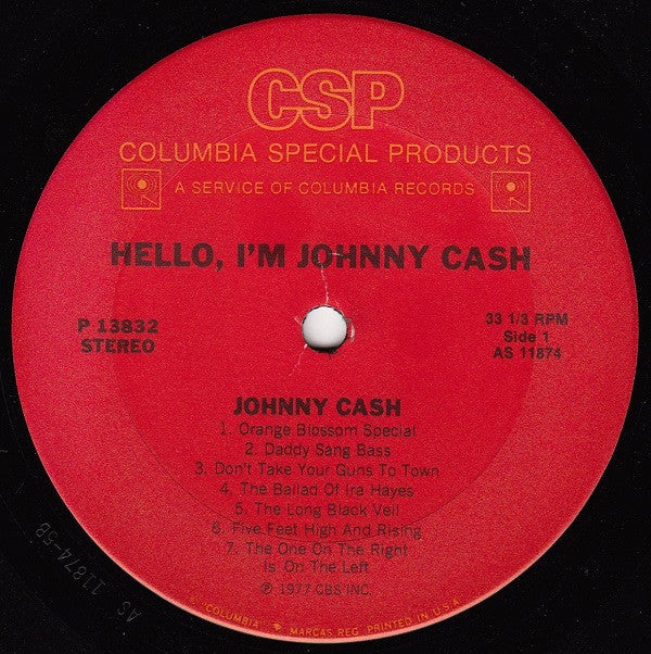 Johnny Cash : Hello, I'm Johnny Cash (LP,Compilation)