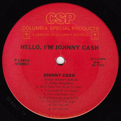 Johnny Cash : Hello, I'm Johnny Cash (LP,Compilation)