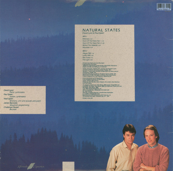 David Lanz & Paul Speer : Natural States (LP,Album)