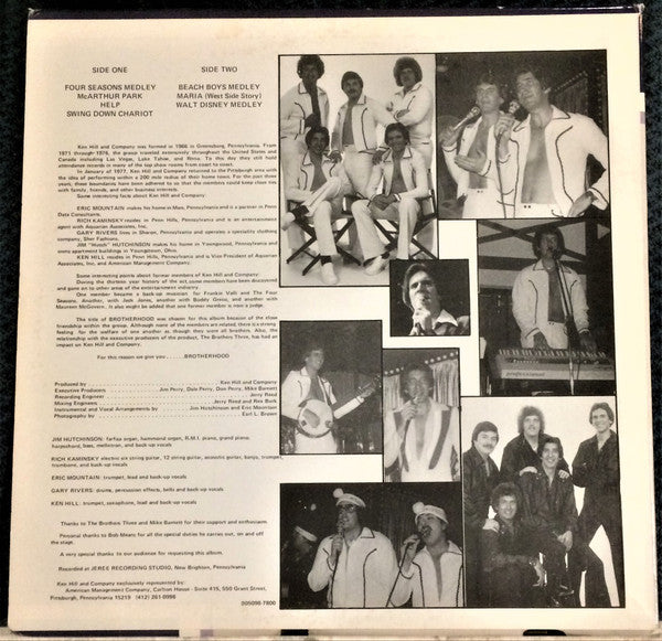 Ken Hill And Company : Brotherhood (LP,Album,Stereo)