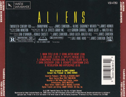James Horner : Aliens (Original Motion Picture Soundtrack) (Album,Reissue)