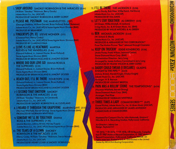 Various : An Introduction To The Motown Elite 9000 Series (Compilation,Limited Edition)