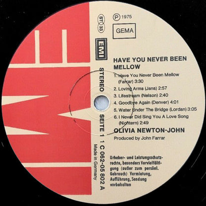 Olivia Newton-John : Have You Never Been Mellow (LP,Album,Stereo)