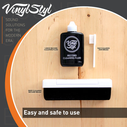 Vinyl Styl® LP Vinyl Record Deep Cleaning System With Pad and Cleaning Fluid
