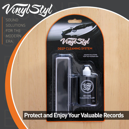 Vinyl Styl® LP Vinyl Record Deep Cleaning System With Pad and Cleaning Fluid