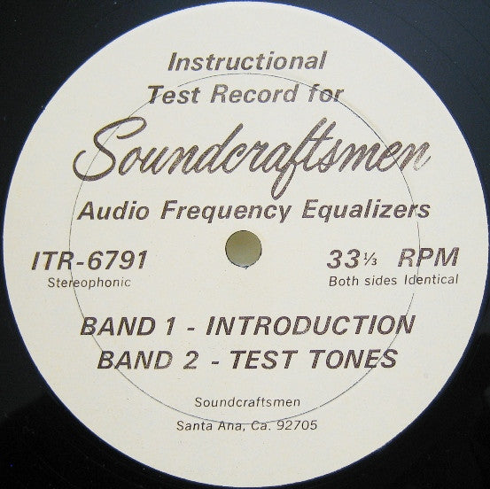 Unknown Artist : Instructional Test Record (LP,Stereo)