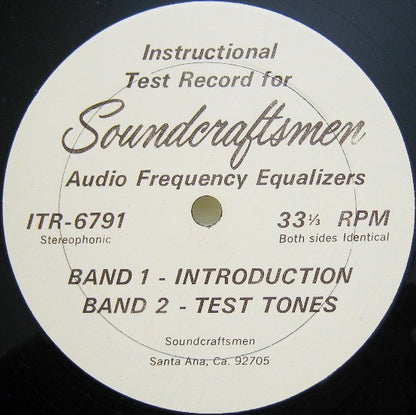 Unknown Artist : Instructional Test Record (LP,Stereo)