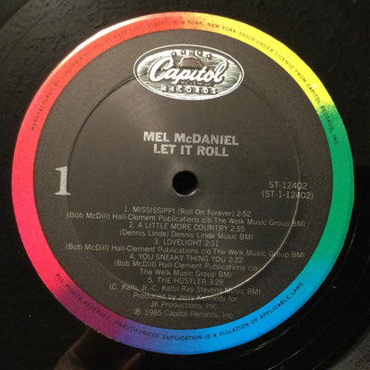 Mel McDaniel : Let It Roll (LP,Album)