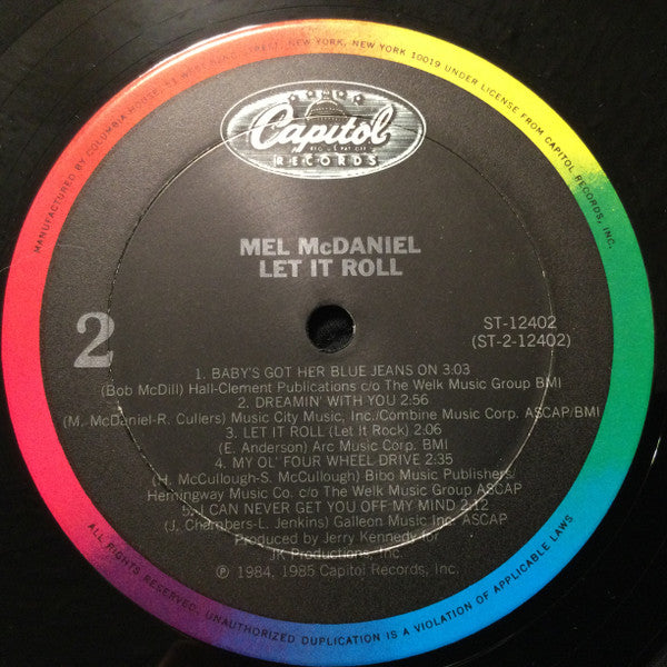 Mel McDaniel : Let It Roll (LP,Album)