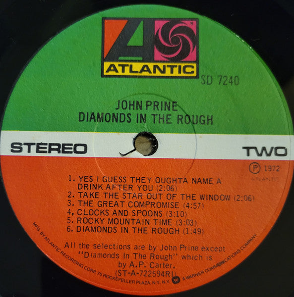 John Prine : Diamonds In The Rough (LP,Album,Repress)