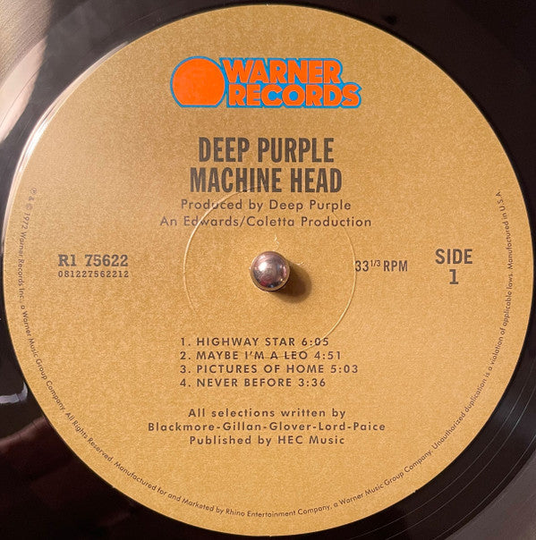 Deep Purple : Machine Head (LP,Album,Reissue,Remastered)