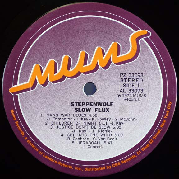 Steppenwolf : Slow Flux (LP,Album)