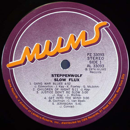 Steppenwolf : Slow Flux (LP,Album)