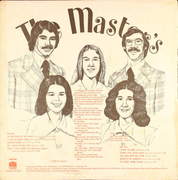 Master's, The : In The Palm Of His Hand (LP,Stereo)