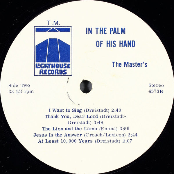 Master's, The : In The Palm Of His Hand (LP,Stereo)