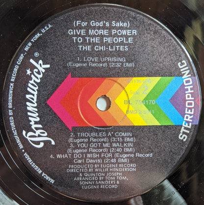 The Chi-Lites : (For God's Sake) Give More Power To The People (LP,Album)