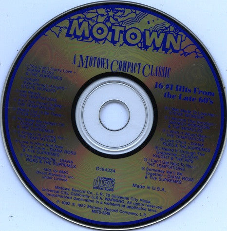 Various : 16 #1 Hits From The Late 60's (Compilation,Club Edition)