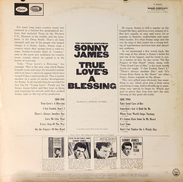 Sonny James : True Love's A Blessing (LP,Album,Mono)