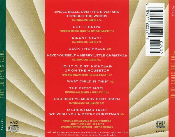 Dave Williamson Big Band, The And Dave Williamson Singers, The : That Christmas Swing (Album)