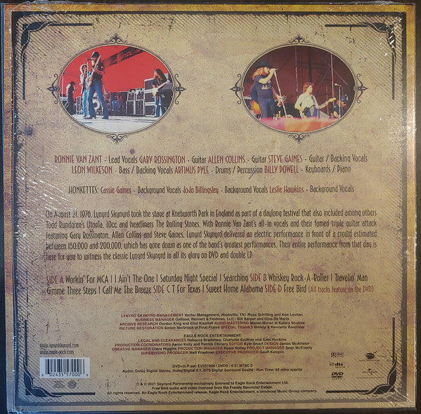 Lynyrd Skynyrd : Live At Knebworth ‘76 (LP,Album,Stereo)