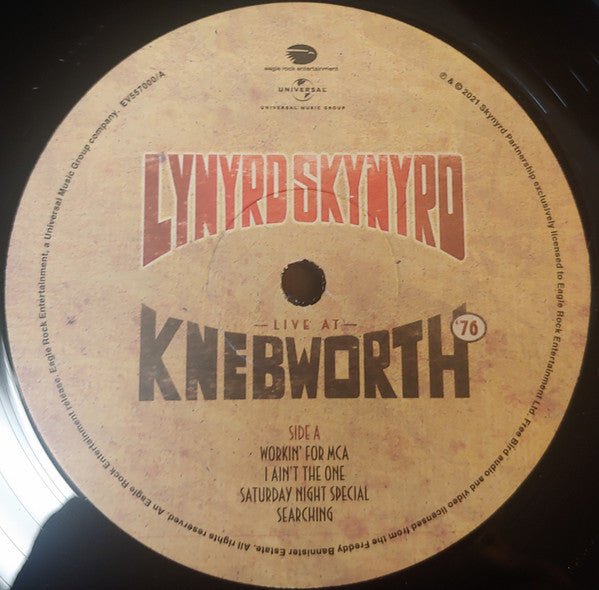 Lynyrd Skynyrd : Live At Knebworth ‘76 (LP,Album,Stereo)