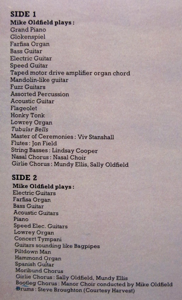 Mike Oldfield : Tubular Bells (LP,Album,Reissue)