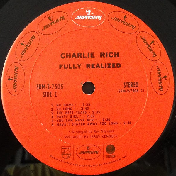 Charlie Rich : Fully Realized (LP,Compilation)