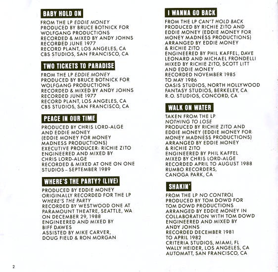 Eddie Money : Greatest Hits - Sound Of Money (Compilation)