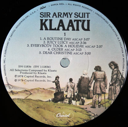 Klaatu : Sir Army Suit (LP,Album)