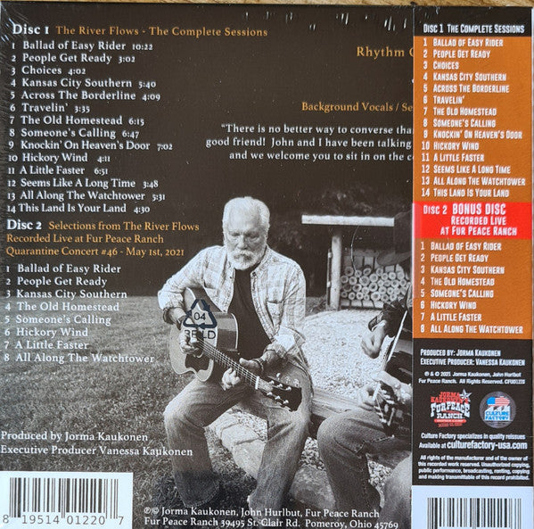 John Hurlbut (2) / Jorma Kaukonen : The River Flows Vol. I & II - The Complete Sessions (Album,Limited Edition)
