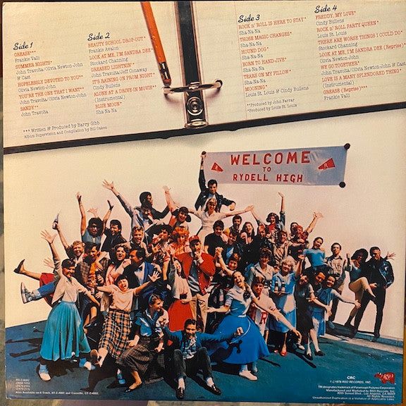 Various : Grease (The Original Soundtrack From The Motion Picture) (LP,Album,Club Edition,Stereo)