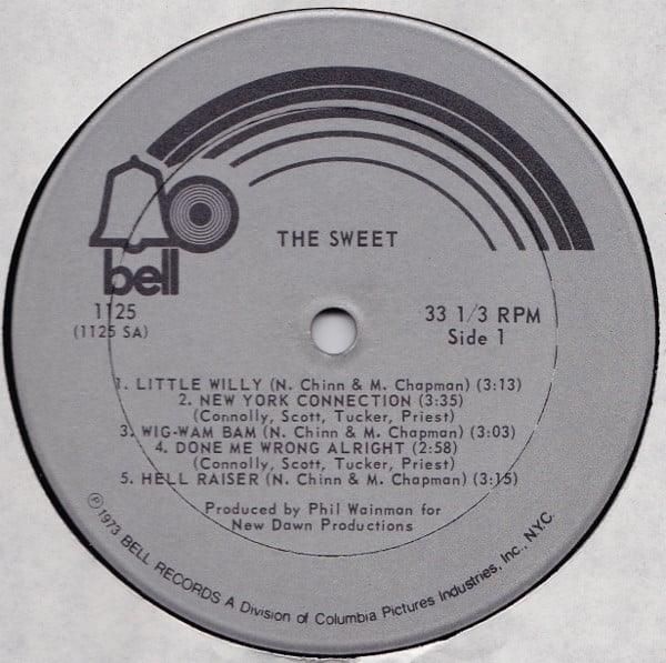 Sweet, The : The Sweet Featuring "Little Willy" & "Blockbuster" (LP,Album,Compilation,Stereo)