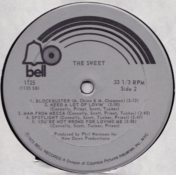 Sweet, The : The Sweet Featuring "Little Willy" & "Blockbuster" (LP,Album,Compilation,Stereo)
