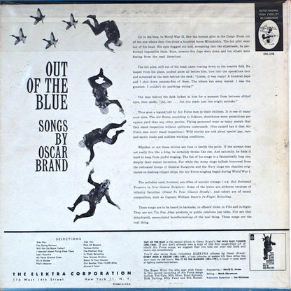 Oscar Brand : Out Of The Blue | More Air Force Songs (LP,Reissue,Mono)