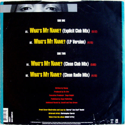 Snoop Dogg : What's My Name? (12",45 RPM)