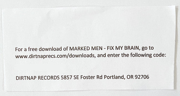Marked Men, The : Fix My Brain (LP,Album,Reissue)