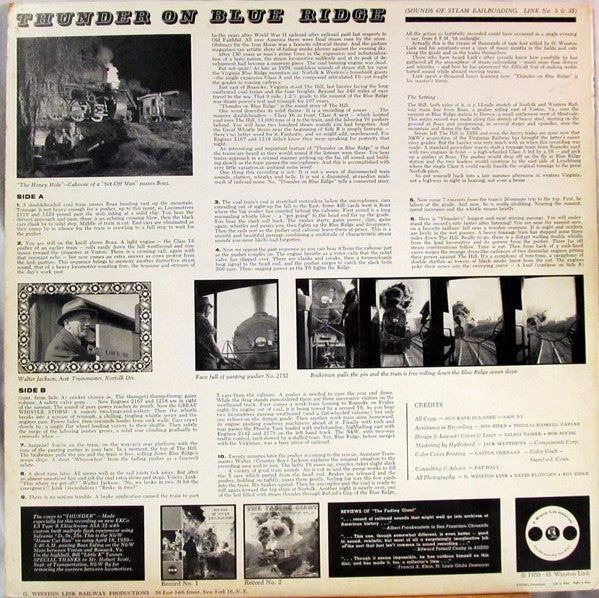 No Artist : Thunder On Blue Ridge (LP,Mono)