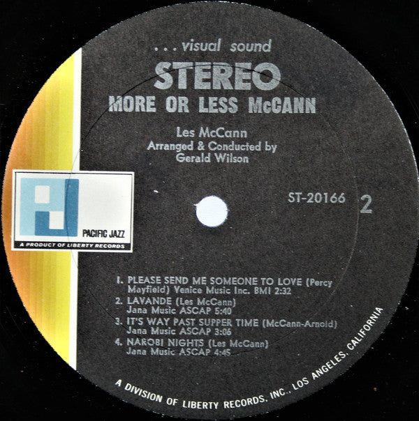 Les McCann : More Or Les McCann (LP,Album,Stereo)