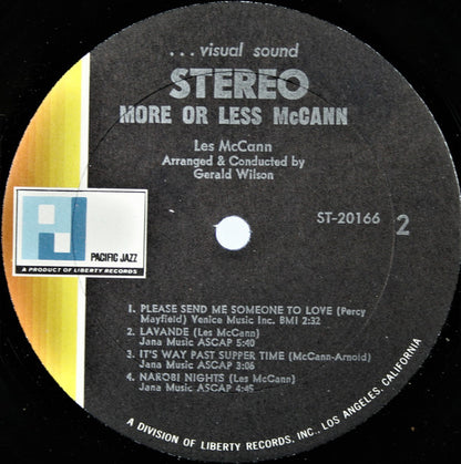 Les McCann : More Or Les McCann (LP,Album,Stereo)