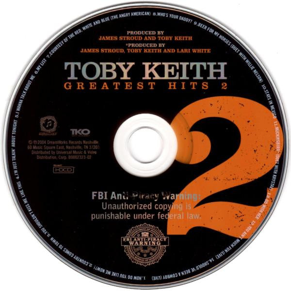 Toby Keith : Greatest Hits 2 (HDCD,Compilation)