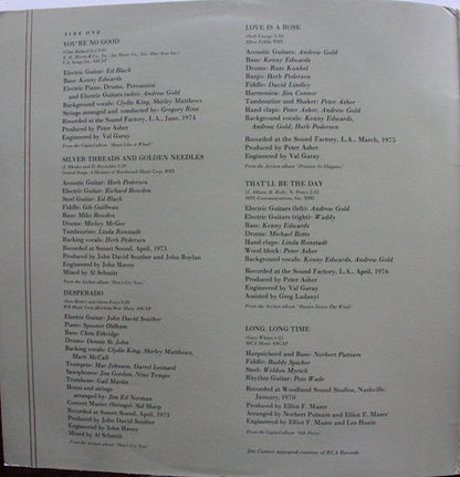 Linda Ronstadt : Greatest Hits (LP,Compilation,Reissue)