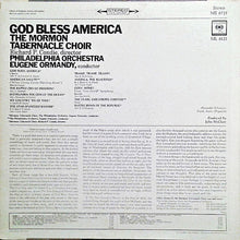 Mormon Tabernacle Choir, Richard P. Condie / Philadelphia Orchestra, The, Eugene Ormandy : God Bless America (LP,Album,Stereo)