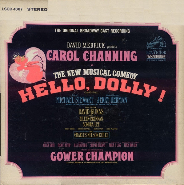 David Merrick (2) Presents Carol Channing : Hello, Dolly! (The Original Broadway Cast Recording) (LP,Stereo)