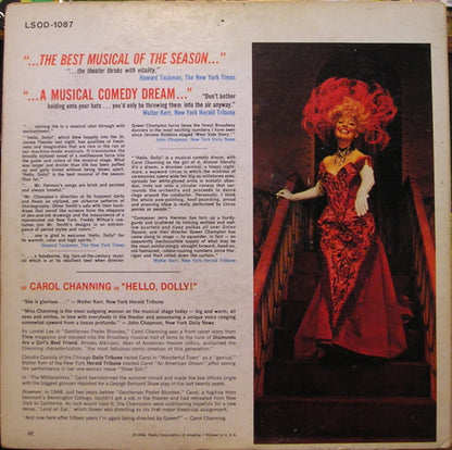 David Merrick (2) Presents Carol Channing : Hello, Dolly! (The Original Broadway Cast Recording) (LP,Stereo)