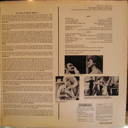David Merrick (2) Presents Carol Channing : Hello, Dolly! (The Original Broadway Cast Recording) (LP,Stereo)